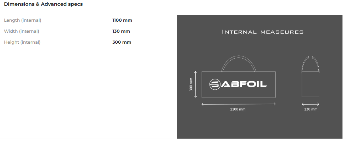 SABFOIL MA008 - HYDROFOIL BAG