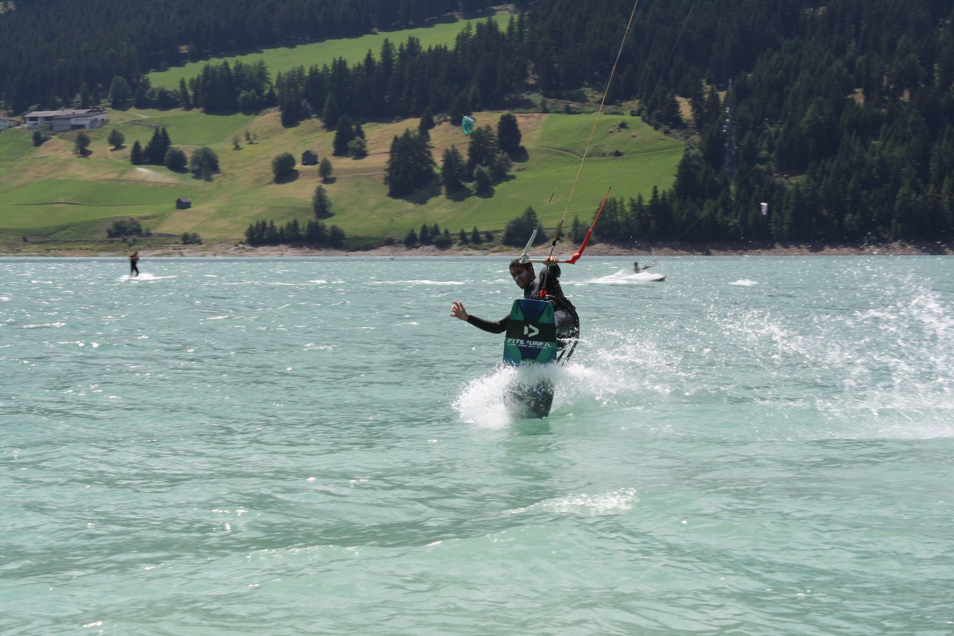 kitesurfen am Reschensee