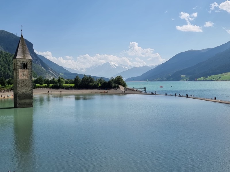 Wahrzeichen Graun im Vinschgau - Kirchturm