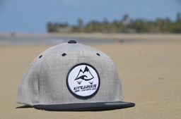 [Kitejunkie Snapback Cap grau] Kitejunkie Snapback Cap grau